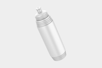 Sport Bottle Mockup Isolated On White Background. 3d illustration