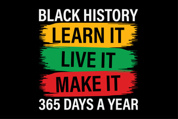 Obraz premium Black History Month T-Shirt Design