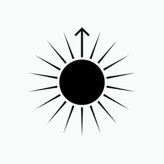 New Day Icon. Sunrise Symbol - Vector.