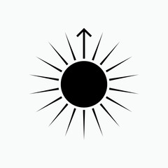 New Day Icon. Sunrise Symbol - Vector.