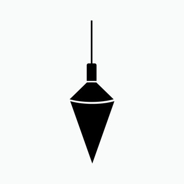 Pendulum Icon. Symbol of Weight Hung from a Fixed Point so that It can Swing Freely.