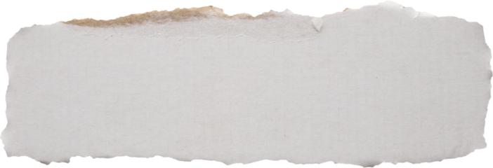 piece of white paper tear isolated on white background