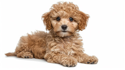 puppy on white background
