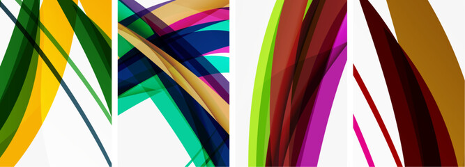 Abstract colorful wave posters for wallpaper, business card, cover, poster, banner, brochure, header, website