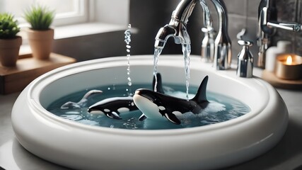Adorable Bathroom Orca Soiree