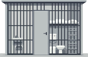 prison illustration artificial intelligence generation.