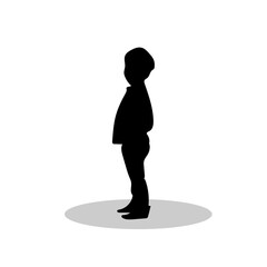 Kids sihouette illustration