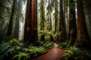 tropical forest in the morning