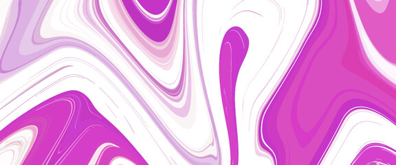 Vector Pastel pink seamless marble pattern with liquid acrylic painted waves texture Transparent background.