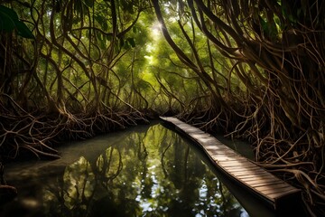 sunlight through the trees