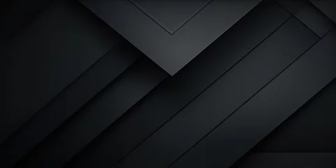 Foto op Plexiglas 3d black diamond pattern abstract wallpaper on dark background, Digital black textured graphics poster background   © Planetz