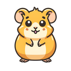 Fototapeta premium Hamster clipart on transparent background