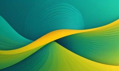 Spiral Shapes in Yellow Sea green