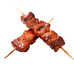 BBQ stick on transparent background