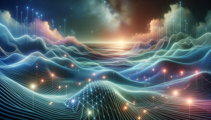 Seamless SLAM: Tranquil blend of technology and nature for mindfulness and home decor.