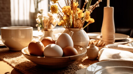 Easter table setting