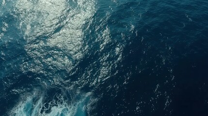 Aerial view of the ocean