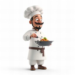 a Chef 3d illustration