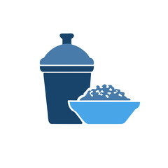 Cooking icon set. contain chef hat, oven, Hand holding food tray, Pot, Frying pan and Kitchen utensils. Cooking recipe book and more, Vector illustration