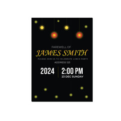 Farewell invitation flyer