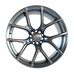 Obraz premium Alloy wheel on transparent background