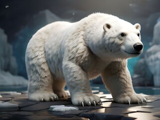 Fototapeta premium White Polar Bear Arctic Wildlife