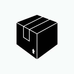 Package Box Icon. Parcel Symbol.   