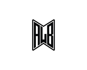 ALB Logo design vector template