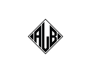 ALB Logo design vector template