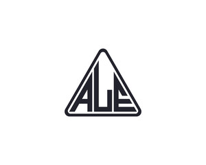 ALE logo design vector template
