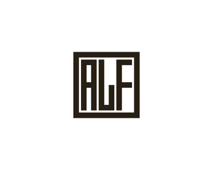 ALF Logo design vector template