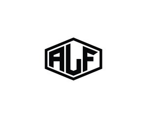 ALF Logo design vector template