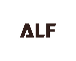 ALF Logo design vector template