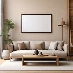 Mockup frame for living room