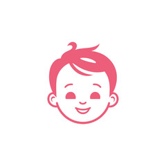 Baby logo design vector template