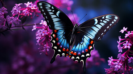 Naklejka premium butterfly on a flower