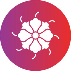 Fringed Dianthus Icon Style