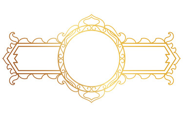 Divided art deco elements and gold header collection. art deco page divider Vintage gold border and divider, retro header graphic element.