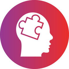 Mental Disorder Icon Style