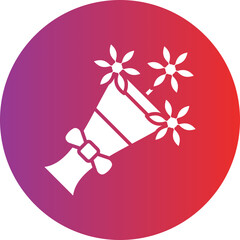Flower Bouquet Icon Style