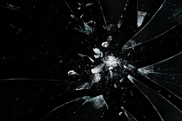 abstract broken glass texture background