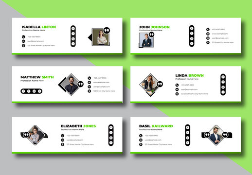 Creative Email Signature Layout