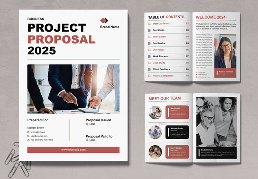 Project Proposal Business Brochure Layout