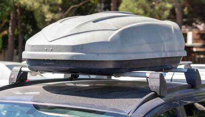 Additional rack on the roof of the car