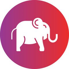 Circus Elephant Icon Style