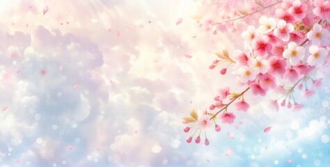 Obraz na płótnie Canvas 桜の背景素材