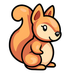 squirrel clipart on transparent background