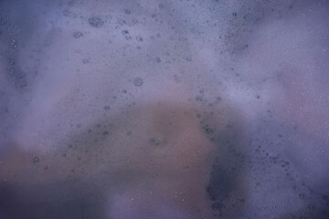 Soap foam and bubbles background