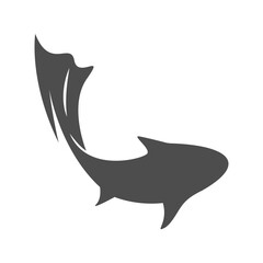 Fish icon logo design