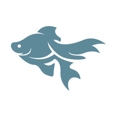 Fish icon logo design